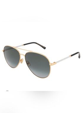 NEW Jimmy Choo Gold Aviator Sunglasses style Devan/S